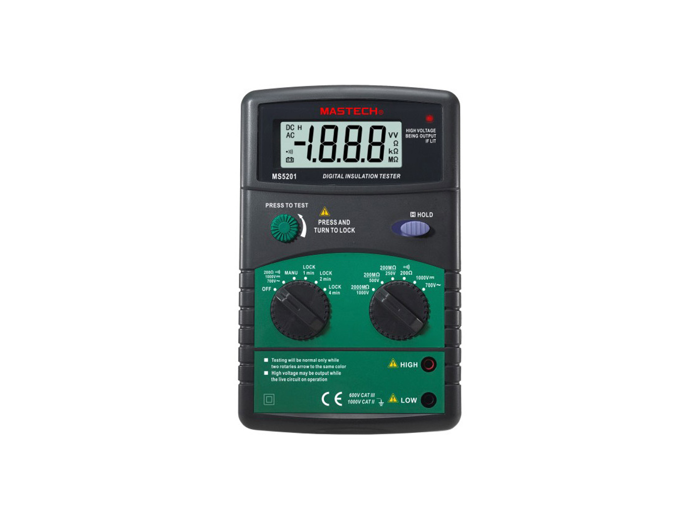 Mastech MS 5201 Digital Insulation Tester