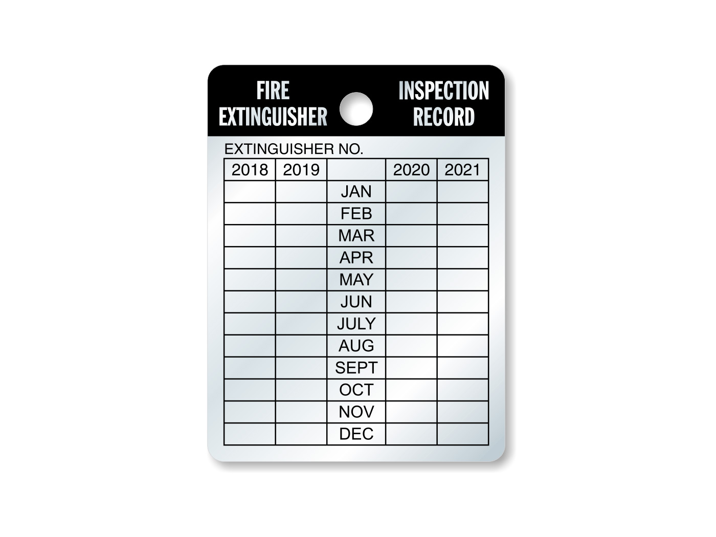 Fire Extinguisher Inspection Tag Supplier in Abu dhabi