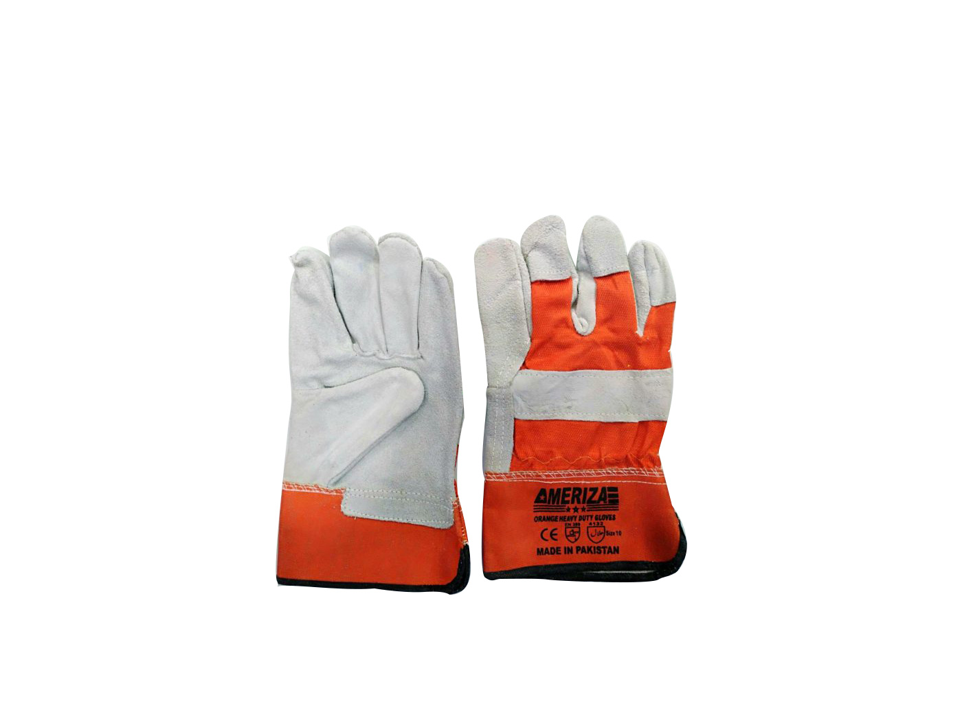 Single Palm Gloves Orange Supplier in Abu dhabi
